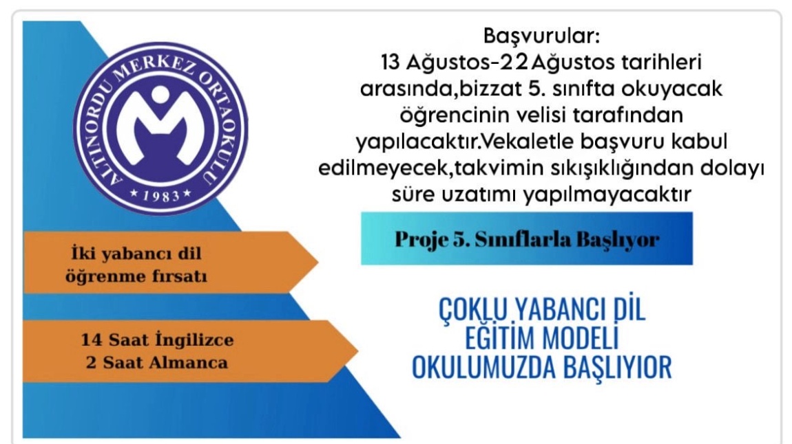 Çoklu Yabancı Dil Eğitim Modeli Okulumuzda Başlıyor.